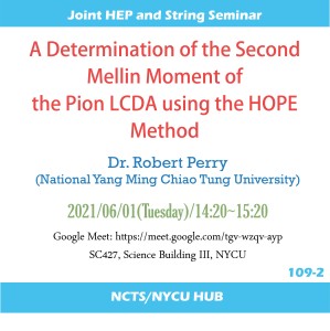 A Determination of the Second Mellin Moment of the Pion LCDA using the HOPE Method