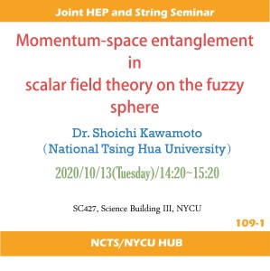 Momentum-space entanglement in scalar field theory on the fuzzy sphere